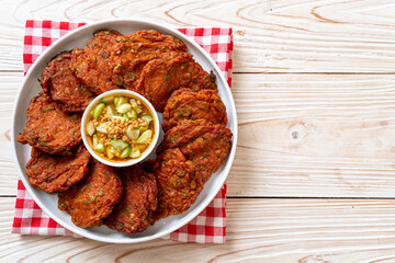 fried fish paste balls or deep fried fish cake
