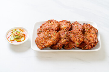 fried fish paste balls or deep fried fish cake