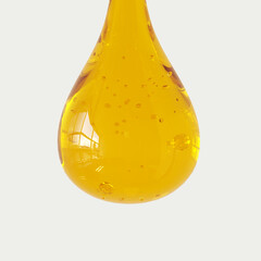 3D rendering Honey Drip and Honeycomb Background.