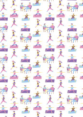 休日の過ごし方_模様