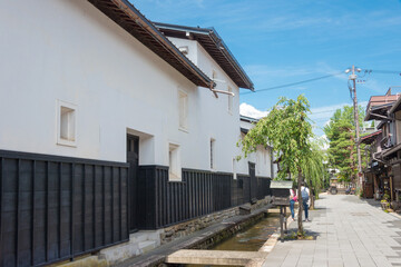 Hida Furukawa Old Town. a famous historic site in Hida, Gifu, Japan..