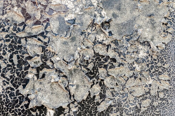 Texture Of Paint Stripping From Old Wall