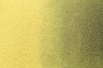 Abstract art background light yellow and golden colors. Watercolor painting on canvas with soft olive gradient.