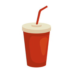 soda mug drink design, Beverage liquid and refreshment theme Vector illustration