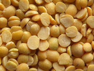 Yellow color split raw Pigeon pea (Arhar dal) lentils