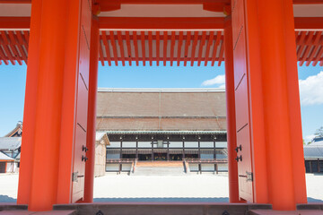 Kyoto Imperial Palace (Kyoto Gosho) in Kyoto, Japan. a former ruling palace of the Emperor of Japan.