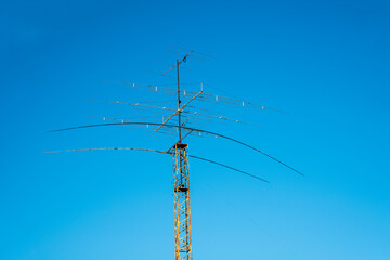 Morse code antenna. Ham radio. © OttoPles