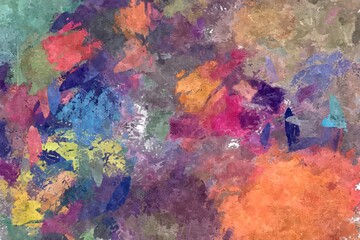 abstract background colored grunge texture watercolor stylization of chaotic brush strokes