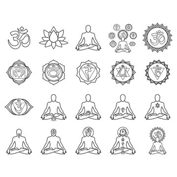 assorted yoga set