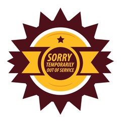 out of service label