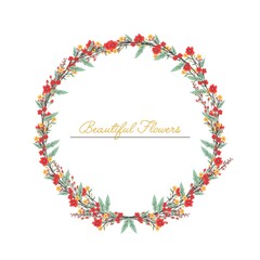 Obraz premium floral template