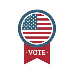 usa vote label
