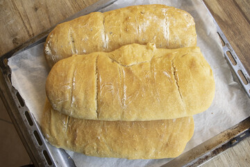homemade loaf of bread