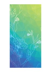 faceted floral background