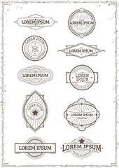 collection of labels