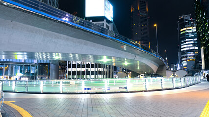 Naklejka premium 渋谷東口 ペデストリアンデッキ