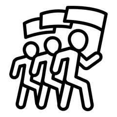 Cohesion team icon. Outline cohesion team vector icon for web design isolated on white background