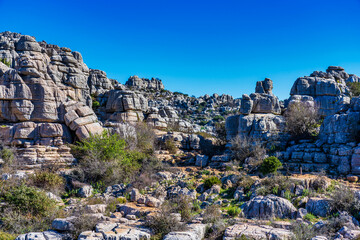 El Torcal de Antequera, Andalusia, Spain, near Antequera, province Malaga.