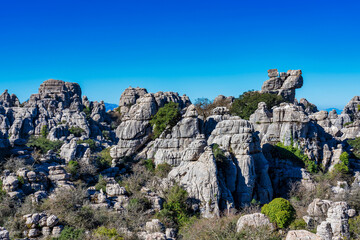 El Torcal de Antequera, Andalusia, Spain, near Antequera, province Malaga.