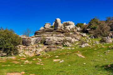 El Torcal de Antequera, Andalusia, Spain, near Antequera, province Malaga.