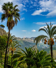 Fototapeta na wymiar Landscape around Guadelest in Spain, Province of Alicante