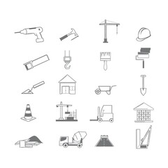 collection of construction icons