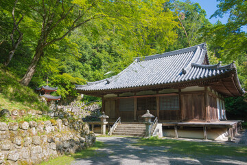 Otagi Nenbutsu-ji Temple in Kyoto, Japan. The temple was rebuilt in 1955.