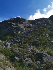 Fototapeta na wymiar Vega Vegatrappen Ravnfloget Hiking Trail Northern Norway