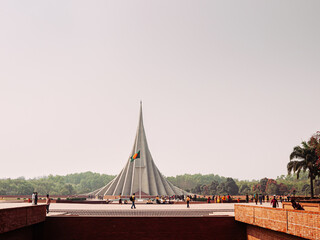 National Martyrs Monument. Bangladesh Liberation War memorial in Savar near Dhaka