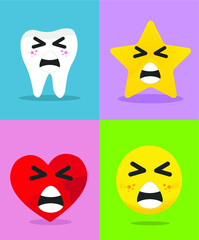 Large set of Quality Emoticons Set of Emoji