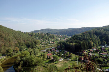 Fototapeta na wymiar landscape somewhere in Czech Republic