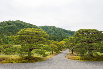 Shugakuin Imperial Villa (Shugakuin Rikyu) in Kyoto, Japan. It was originally constructed by the retired Emperor Go-Mizunoo, construction completed in 1659.
