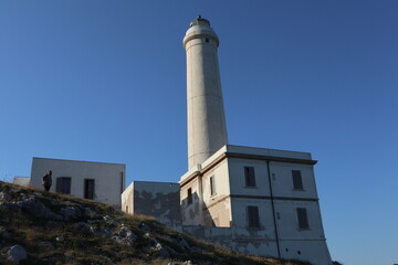 Fototapeta na wymiar Otranto - Faro di Punta Palascia dalla costa