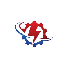 Gear power logo template