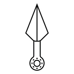 Japanese ninja shuriken icon vector