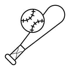 Baseball bat icon vector illustration