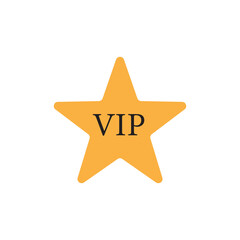 VIP star icon design. vector illustration