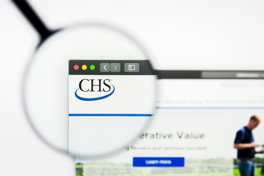 Richmond, Virginia, USA - 27 July 2019: Illustrative Editorial of CHS Inc website homepage. CHS Inc logo visible on display screen.