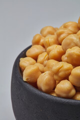Chickpeas shot on white background