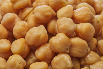 Chickpeas shot on white background