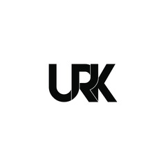 urk letter original monogram logo design