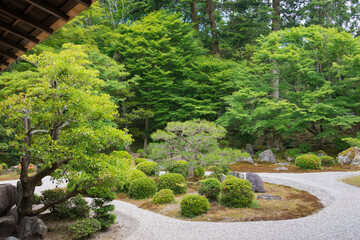 Manshu-in Temple (Manshu-in Monzeki) in Kyoto, Japan. The temple was founded in 8th century.