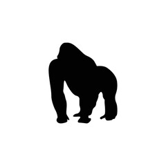 silhouette of gorilla