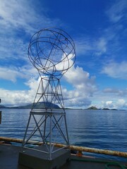 Polar Circle Monument 66 degree North  Northern Norway