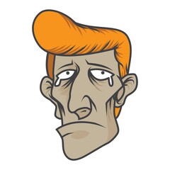 Obraz premium man with tears