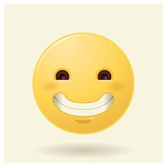 emoticon with wide smile