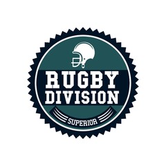 rugby label design