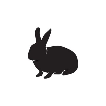 silhouette of a rabbit