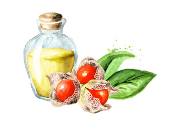 Ashwagandha or Indian ginsengherbal oil
