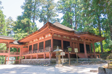 Saito Area at Enryakuji Temple in Otsu, Shiga, Japan. It is part of the UNESCO World Heritage Site - Historic Monuments of Ancient Kyoto (Kyoto, Uji and Otsu Cities).